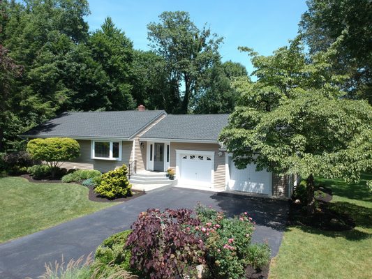 Performed a full roof and siding replacement on this beautiful home.