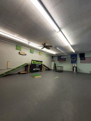 Our indoor training room