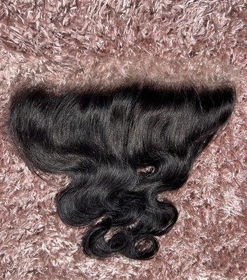 13 x 4 HD frontal Natural Body Wave 10A Raw Brazilian Bundles