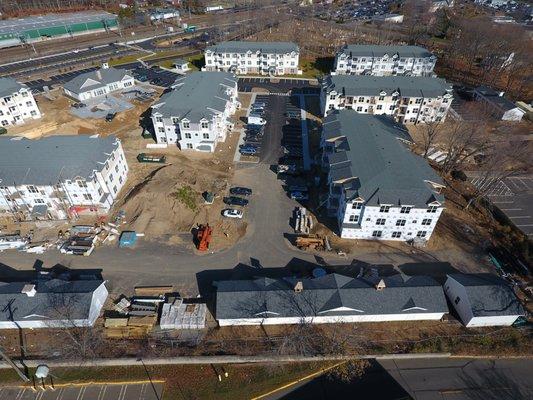 Aerial Construction Site Progress