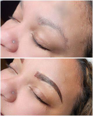 Eyebrow tattoo