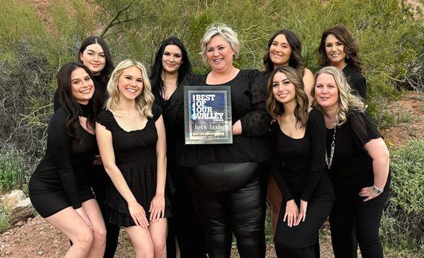 Thanks to your votes, Let's Lash was voted "Best Eyelash Extensions" for the fourth year by AZ Foothills Magazine!