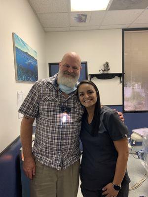 The doctor and hygienist. So nice!