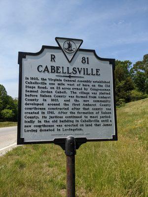 Cabellsville Historical Marker