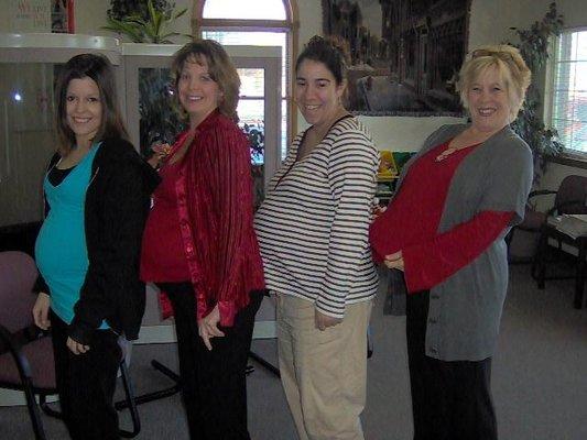 2009-when everyone in the office was pregnant...well almost everyone!