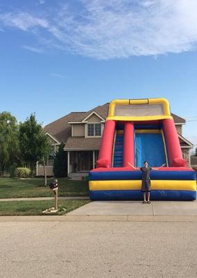 Carnival Guy Party Rentals has a giant 22 ft tall inflatable slide. Great for large events and corporate picnics.