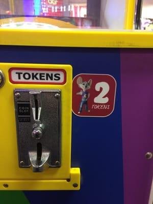 Two tokens per game!