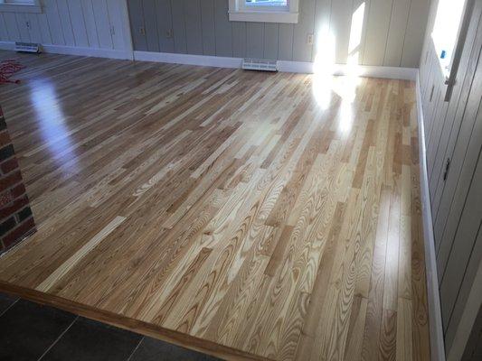 Ash wood floor installs