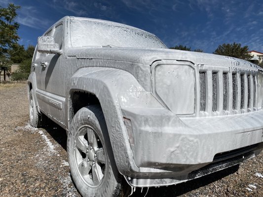 Nothing better than a snow foam wash to start the day