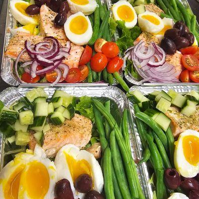 Salmon Nicoises Salad