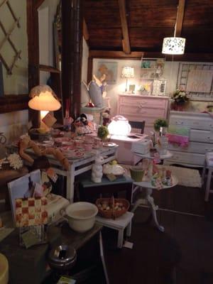 The upstairs at the Blue Barn antique shop