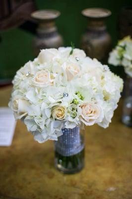 Bride bouquet!!! Love the crystals!! (They were a welcomed surprise from Iran!)