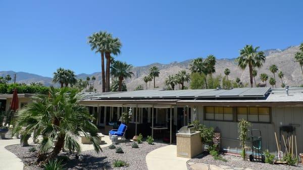 Solar pool-heating and electricity projects @ Palm Spring