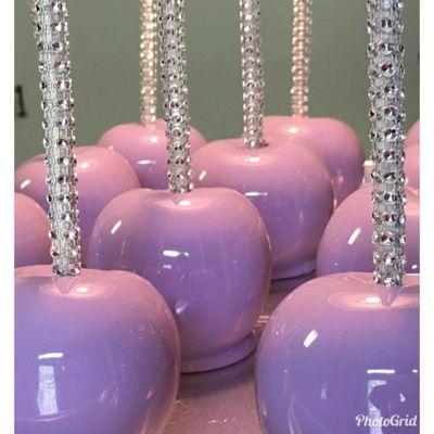 Grape flavored candy apples