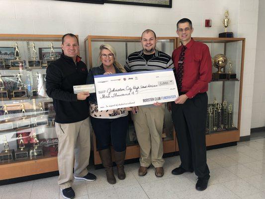 We helped Johnston City, Il High School Athletics Department.