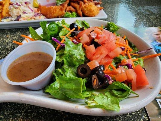 Side salad with balsamic vinegarette