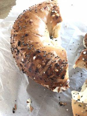 Burnt bagel