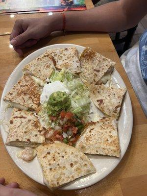 Shrimp quesadillas