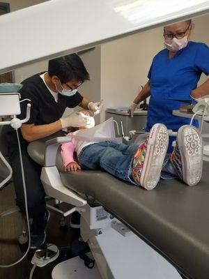 No need to pay more money for a pediatric dentist when you're lucky enough to get Dr. Pham!!