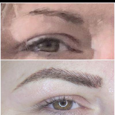 Microblading @Shine med spa  Work done by Marika