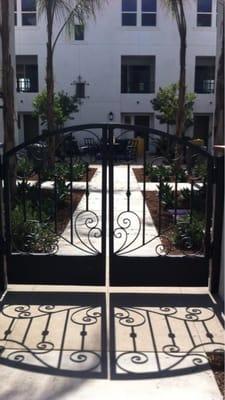 New Ornamental Iron Patio Gate