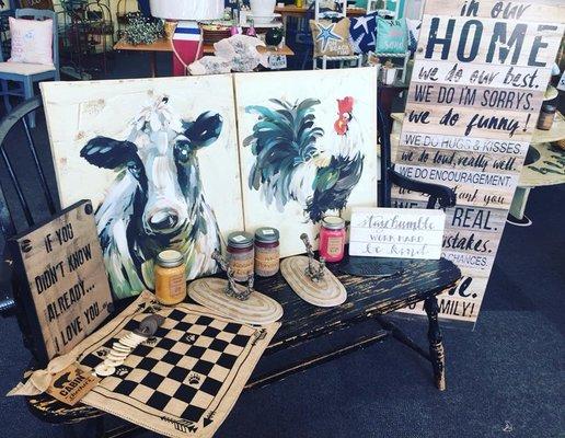 We have Farmhouse décor, furniture and gifts!