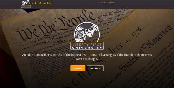 Website and Progressive Web App for Liberty First University