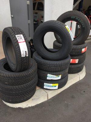 We sell new tires