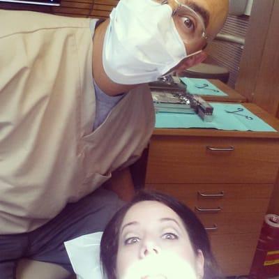 Just me and my tooth doc...