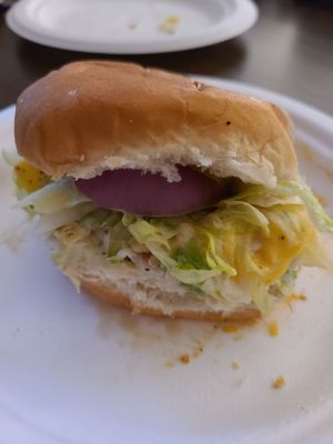 Grilled chicken slider