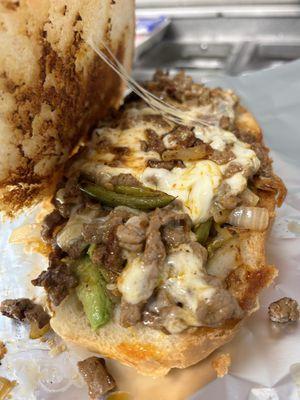 Guencho's Philly Cheesesteak Torta