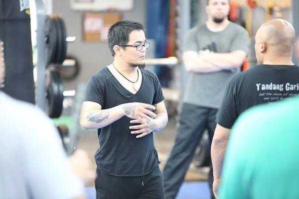 Mike Eugenio teaching a Knife defense workshop