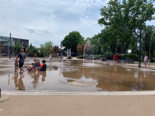 Summer splash park