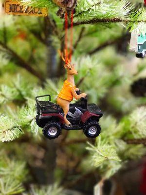 ATV Deer ornament