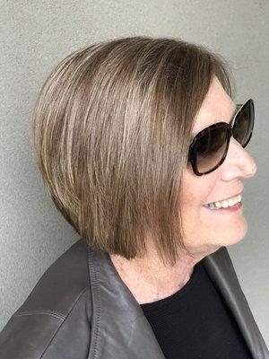 This beauty loves her cut and color