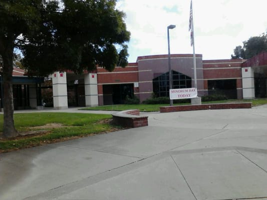 Front of school