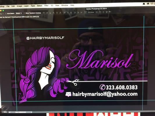 Business Card for Marisol Flores in Eagle Rock.