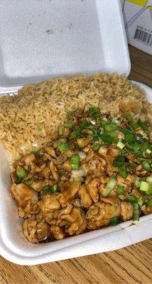 Teriyaki chicken  with fried rice