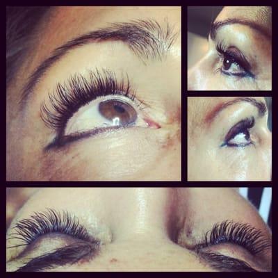 A beautiful classic set of Lash Extensions