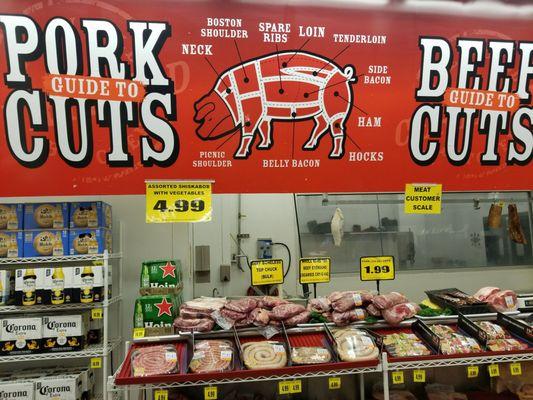 Great Butcher Shop indide the Frozen Meat locker room