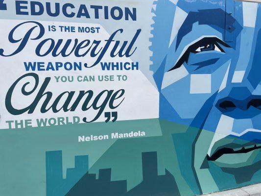 "Education is the most powerful weapon which you can use to change the world" - Nelson Mandela