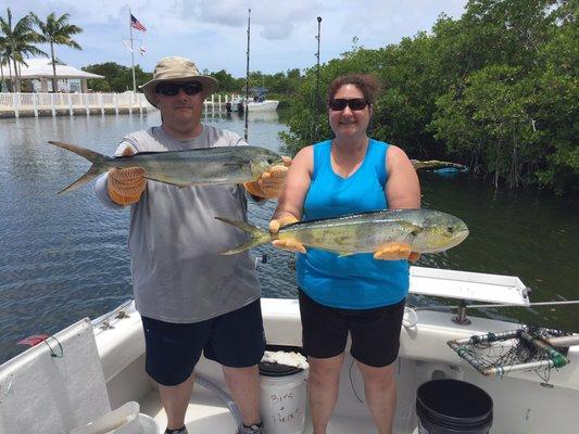 Our BIG catch, plus several Yellow Tail Snappers