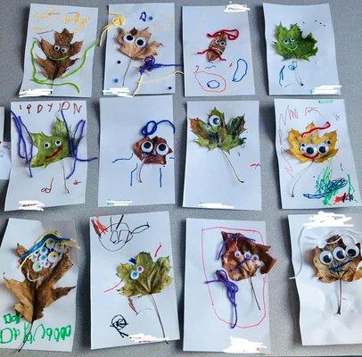 Some super cute leaf projects!