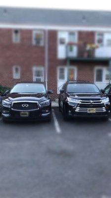 Our luxury SUVs. Looking good!!