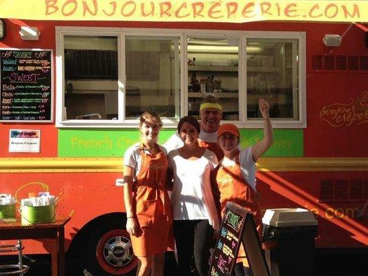 Always a good Saturday when Bonjour Creperie stops by!