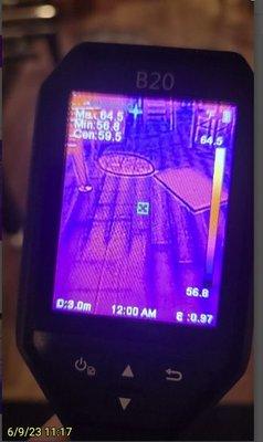 Thermal imaging to help find water damage