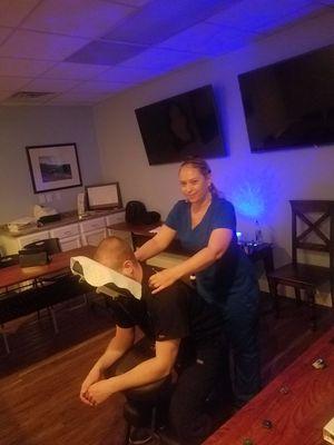 Corporate chair massages are a great way to support your staff.