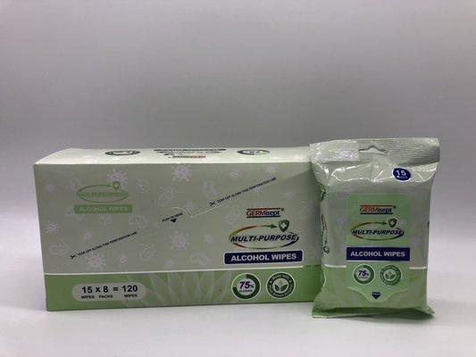 Disposable alcohol wipes