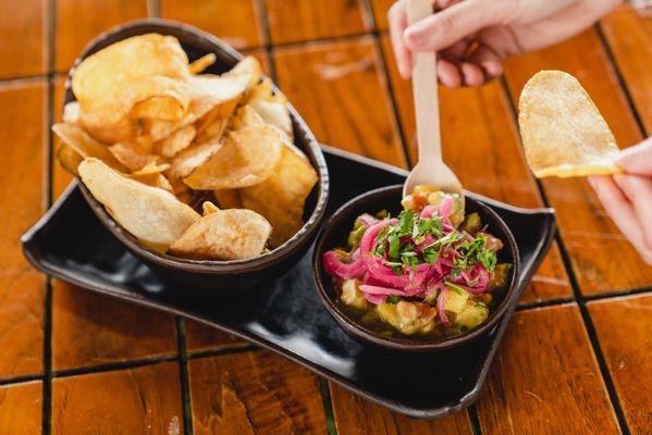 Grilled Pineapple Salsa | avocado, pickled red onion, pineapple, cilantro