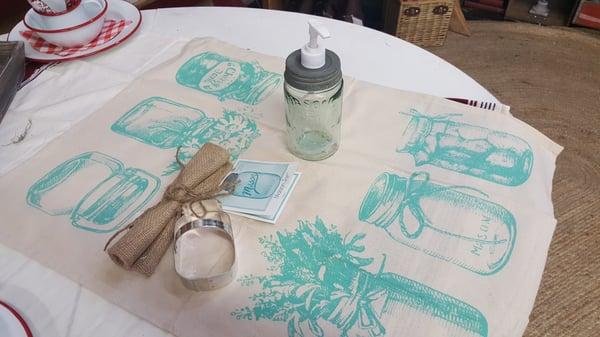 Tea Towels and Mason Jars!